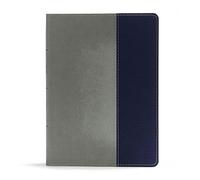 CSB Apologetics Study Bible For Students, Gray/Navy: Black Letter, Teens, Study Notes and Commentary, Ribbon Marker, Sewn Binding, Easy-To-Read Bible Serif Type