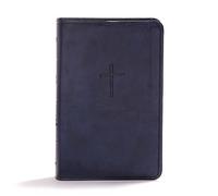 CSB Compact Bible, Navy LeatherTouch, Value Edition