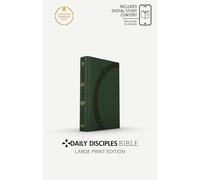 CSB Daily Disciples Bible, Large Print, Olive LeatherTouch, International Edition