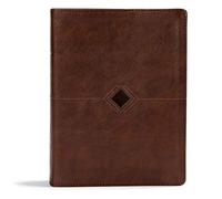 CSB Day-by-Day Chronological Bible, Brown Leathertouch: Black Letter, 365 Days, One Year, Ribbon Marker, Sewn Binding, Easy-To-Read Bible Serif Type