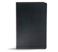 CSB Everyday Study Bible, Black LeatherTouch: Black Letter, Study Notes, Illustrations, Aricles, Easy-To-Carry, Ribbon Marker, Easy-To-Read Bible Serif Type