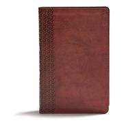 CSB Everyday Study Bible, British Tan LeatherTouch: Black Letter, Study Notes, Illustrations, Aricles, Easy-To-Carry, Ribbon Marker, Easy-To-Read Bible Serif Type