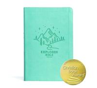 CSB Explorer Bible for Kids, Light Teal Mountains Leathertouch: Placing God's Word in the Middle of God's World
