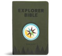 CSB Explorer Bible for Kids, Olive Compass Leathertouch