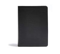 CSB He Reads Truth Bible, Black Leathertouch: Black Letter, Wide Margins, Notetaking Space, Reading Plans, Sewn Binding, Two Ribbon Markers, Easy-To-Read Bible Serif Type