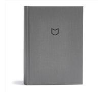 CSB He Reads Truth Bible, Charcoal Cloth Over Board: Black Letter, Wide Margins,