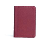 CSB Large Print Compact Reference Bible, Cranberry Leathertouch: CSB Compact Reference Bible, Cranberry Leathertouch: Christian Standard Bible, Cranberry Leathertouch, Reference Bible