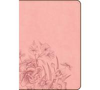 CSB Large Print Compact Reference Bible, Optimal Type, Digital Study Edition, Pink Floral LeatherTouch