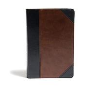 CSB Large Print Personal Size Reference Bible, Black/Brown: Chiristian Standard Bible, Personal Size Reference Bible, Black/brown, Leathertouch