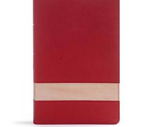 CSB Large Print Personal Size Reference Bible, Crimson/Tan Leathertouch, Indexed