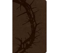 CSB Large Print Personal Size Reference Bible, Optimal Type, Digital Study Edition, Brown Crown of Thorns LeatherTouch