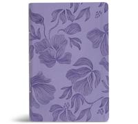 CSB Large Print Personal Size Reference Bible, Optimal Type, Digital Study Edition, Purple LeatherTouch, Indexed