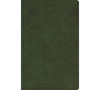 CSB Large Print Personal Size Reference Bible, Optimal Type, Holman Handcrafted Collection, Marbled Olive Premium Calfskin