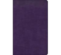 CSB Large Print Personal Size Reference Bible, Purple Leathertouch: Csb Personal Size Reference Bible, Purple Leathertouch