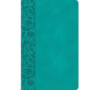 CSB Large Print Personal Size Reference Bible, Teal Leathertouch: Csb Personal Size Reference Bible, Teal Leathertouch