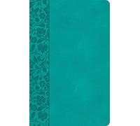 CSB Large Print Personal Size Reference Bible, Teal Leathertouch, Indexed: Csb Personal Size Reference Bible, Teal Leathertouch