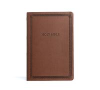 CSB Large Print Thinline Bible, Brown Leathertouch, Value Edition: Christian Standard Bible, Brown, Leathertouch, Largeprint, Thinline, Value Edition