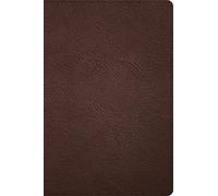 CSB Large Print Thinline Bible, Handcrafted Collection: Csb Thinline Bible, Holman Handcrafted Collection, Brown Goatskin