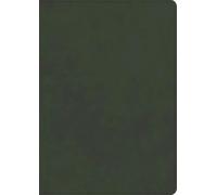 CSB Lumen Dei Bible, Lux Verbi: Verse-by-Verse Reference Edition, Personal Size, Holman Handcrafted Collection, Easy-to-Read Optimal Type, Waxed Olive Premium Cowhide
