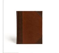 CSB Notetaking Bible, Large Print Edition, Brown/Tan Leathertouch