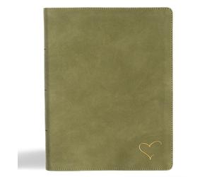 CSB Notetaking Bible, Revive Our Hearts Edition, Sage Suedesoft Leathertouch: Wi