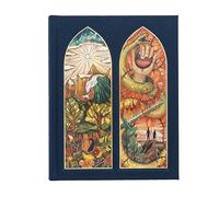 CSB Notetaking Bible, Stained Glass Edition, Sapphire Cloth-Over-Board