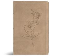 CSB Personal Size Giant Print Bible, Digital Study Edition, Earth SuedeSoft LeatherTouch