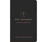 CSB Pocket New Testament with Psalms and Proverbs, Easy-to-Read Optimal Type, Black LeatherTouch