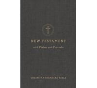 CSB Pocket New Testament with Psalms and Proverbs, Easy-to-Read Optimal Type, Charcoal Trade Paper
