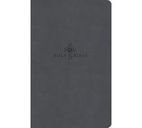 CSB Premium Gift Bible, Easy-to-Read Optimal Type, Charcoal LeatherTouch