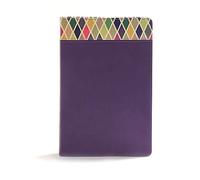 CSB Rainbow Study Bible, Purple LeatherTouch
