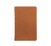 CSB Single-Column Personal Size Bible, Saddle: Christian Standard Bible, Single-Column Personal Size Bible, Saddle, Genuine Leather