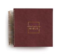 CSB, Spiral-bound Illustrating Bible, Softcover Spiral, Cranberry: Draw, Write,