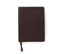 CSB Study Bible, Brown Genuine Leather, Indexed: Red Letter, Study Notes and Commentary, Illustrations, Ribbon Marker, Sewn Binding, Easy-To-Read Bible Serif Type