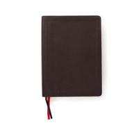 CSB Study Bible, Brown Genuine Leather, Indexed: Red Letter, Study Notes and Commentary, Illustrations, Ribbon Marker, Sewn Binding, Easy-To-Read Bible Serif Type