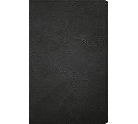 CSB Thinline Reference Bible, Black Genuine Leather