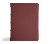 CSB Verse-By-Verse Reference Bible, Holman Handcrafted Collection, Premium Marbled Burgundy Calfskin: Christian Standard Bible, Marbled Burgundy, ... Reference, Holman Handcrafted Collection