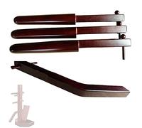 CSBH Portable Wooden Dummy Arm, Wing Chun Dummy Trainer, Wing Chun Wooden Dommy Replace Arms, Portable Wooden Dummy Wing Chun Parts, Suitable for 3.8cm*3.8cm Holes, 4pcs