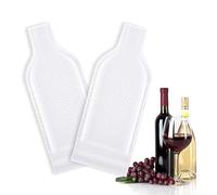 CSBXC 2 PCS Wine Bottle Travel Protector Bags for Airplane, Resealable Wine Sleeves Skins for Travel, Wine Carrier for Suitcase, Wine Shipping Box Packaging for Air Travel Luggage Accessories, Large