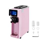 CSDASW 10-20L/H Ice Cream Maker Commercial Single Flavor Countertop Gelato Sorbet Yogurt Home Freezing Equipment Vending Machine(Roze)