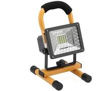 CSDASW 100W Waterproof Flood Light Outdoor Reflector LED External Projector RGB Spotlight Searchlight Rechargeable By 6 * 18650 Battery(30W No Battery)