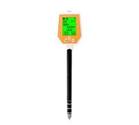 CSDASW 6-in-1 Soil Tester PH/EC/Moisture/Sunlight/Air Humidity/Temp High Accuracy Conductivity PH Meter for Gardening Farming Hydroponics & Aquariums