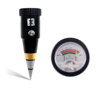 CSDASW Portable Soil PH/Humidity Meter 2 In 1 Garden Soil Analyzer Acidity Tester Planting Garden Tool for Potted Crops Hydroponics & Aquariums(Cone)
