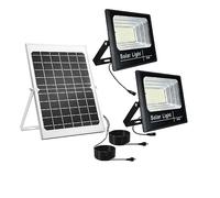 CSDASW Solar Spotlight Flood Light Brighter With Aluminum Solar Panel Waterproof Solar Street Light With Remote Garden Wall Lamp(300W 540LED)
