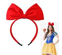CSDPC Bow Headbands Headdress for Women and Girls - Huge Bow Headband Large Bowknot Hairband - Hair Accessories for Women's Kiki Delivery Service Cosplay (Red), 1