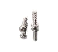 cSeao 100pcs M2 x 16mm Pan Head Phillips Drive Machine Screws 304 Stainless Steel