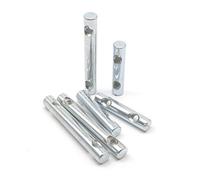 cSeao 6pcs 2 Holes M8 Barrel Nut Slotted Nut for Furniture Beds Headboard Crib