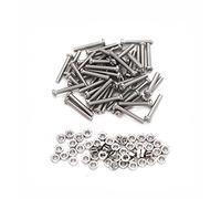 cSeao M3 x 20mm 25mm 30mm 35mm / 40mm / 50mm / 60mm / 70mm / 80mm Pan Head Phillips Drive Machine Screws Hex Nuts Set (50-Pack M3 x 20mm)
