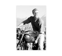 CSESTCGN Actor Steve McQueen Poster 6 Canvas Poster Wall Art Decor Print Picture Paintings for Living Room Bedroom Decoration 24x36inch(60x90cm)