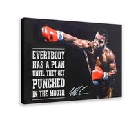 CSESTCGN Mike Tyson Inspirational Quotes Poster Canvas Poster Wall Art Decor Print Picture Paintings for Living Room Bedroom Decoration 08x12inch(20x30cm)
